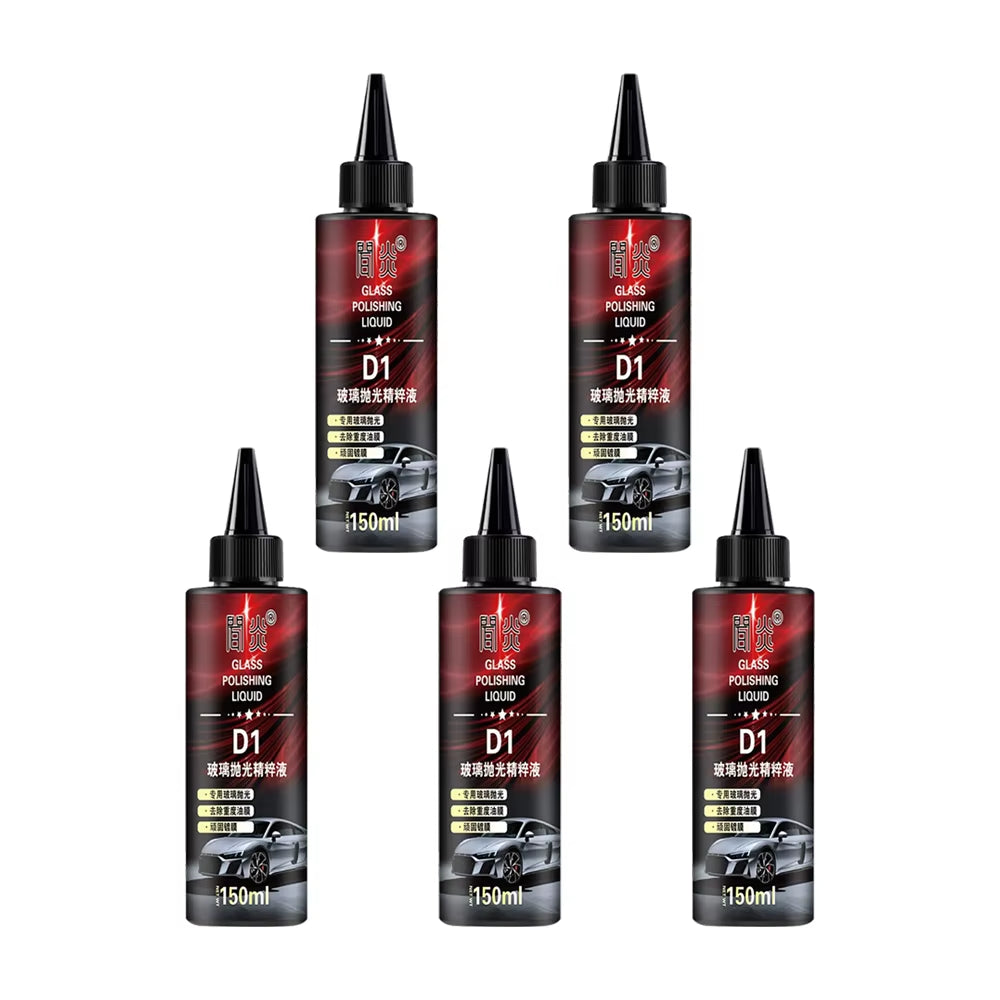 150Ml Glass Polishing Paste High Gloss Oil Film Remover for Auto Windshield Home Windows Safe Formula Long Lasting Shine Cleaner