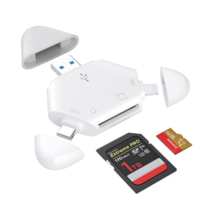 3-in-1 Magnetic USB Card Reader - SD &amp; TF Cards