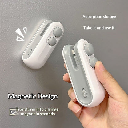 ✨ Mini 2-in-1 Sealer - Keep Your Snacks Fresh Longer! 🍿