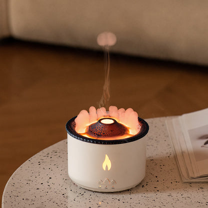 Volcano Humidifier - LED Ring Effect with Dual Color Spray
