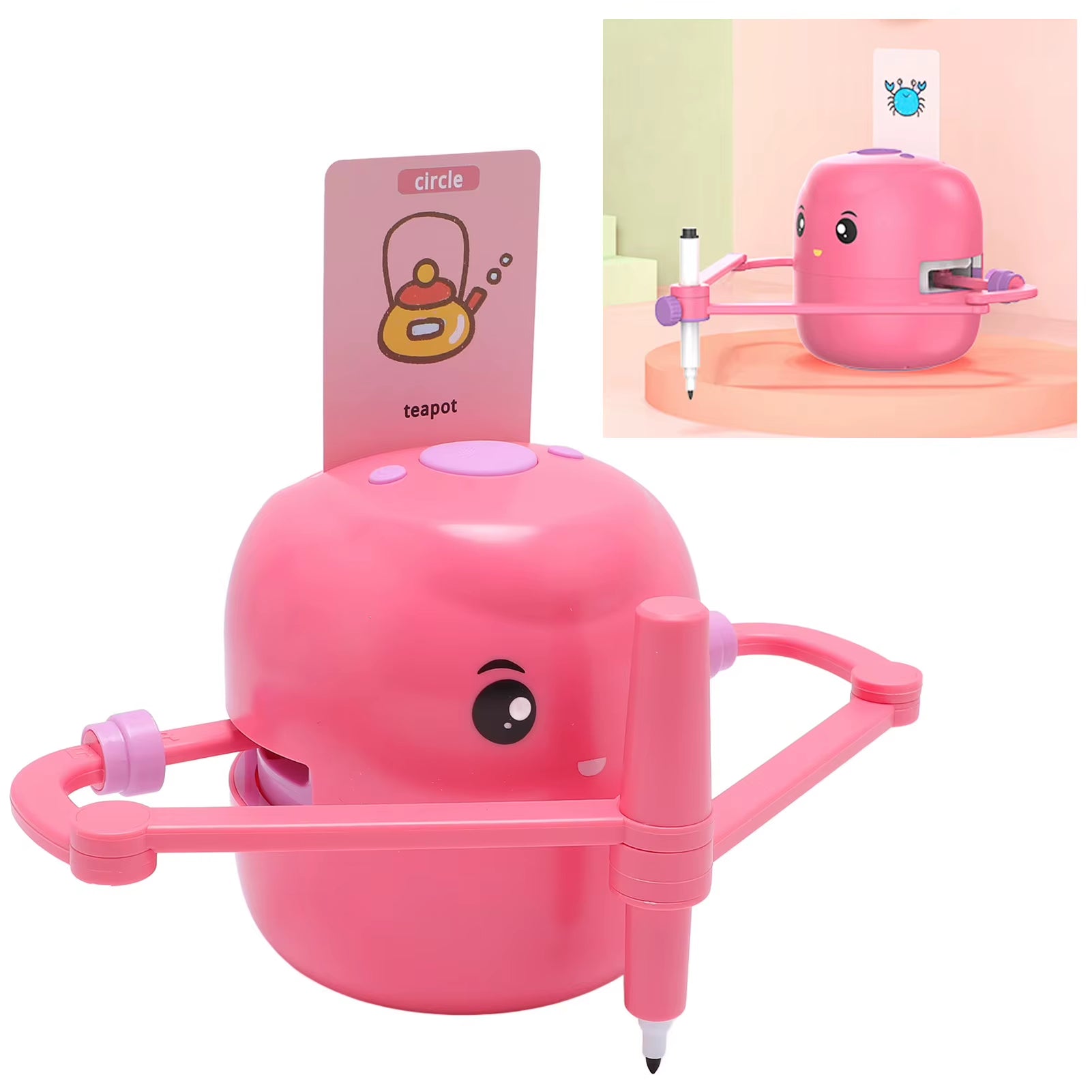 Robot Drawing Machine Smart Drawing Robot Automatic Early Educational 2400Mah Art Enlightenment for Children Aged 5 and Above