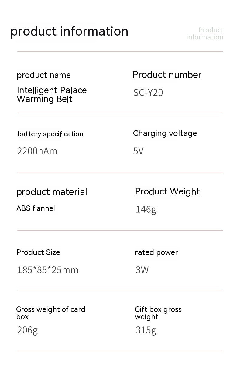 Cinturón de masaje abdominal con calefacción - Cinturón eléctrico con vibración y compresas calientes