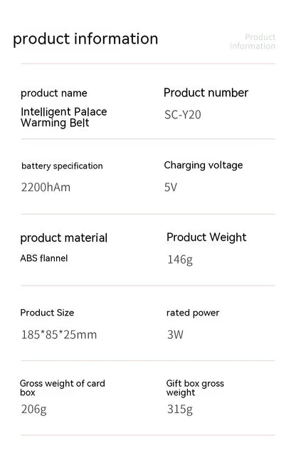 Cinturón de masaje abdominal con calefacción - Cinturón eléctrico con vibración y compresas calientes