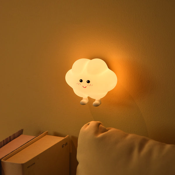 Cloud Night Light - Silicone Cloud Lamp with Touch & Magnetic Charger