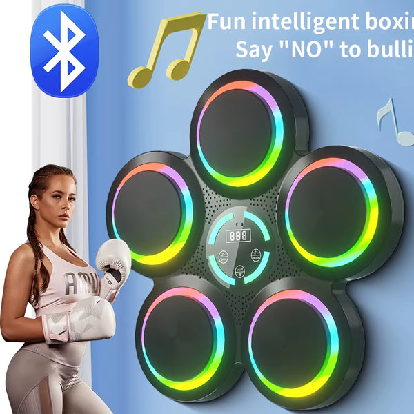 Bluetooth Music Boxing Machine - Smart Fitness Punching Bag with Rhythm & Music