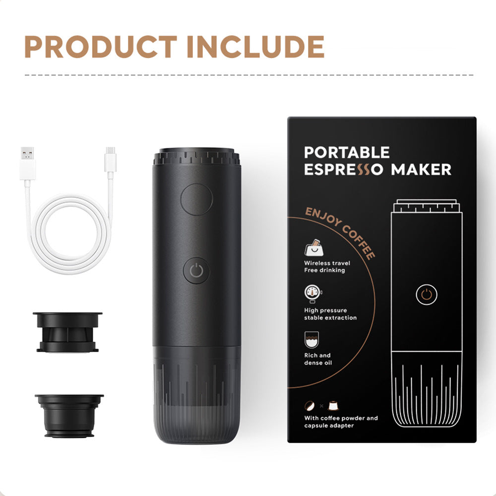 Wireless Espresso Capsule Machine - Portable Coffee Maker 2026