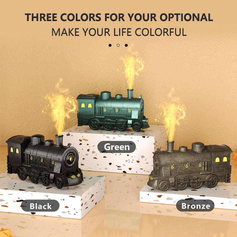 Retro Train Humidifier with LED &amp; Remote Control