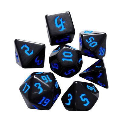 7Pcs/Set Electronic Luminous LED DND Dice Set Multiple Sided Dice for Adults Board Game Party Entertainment Toys