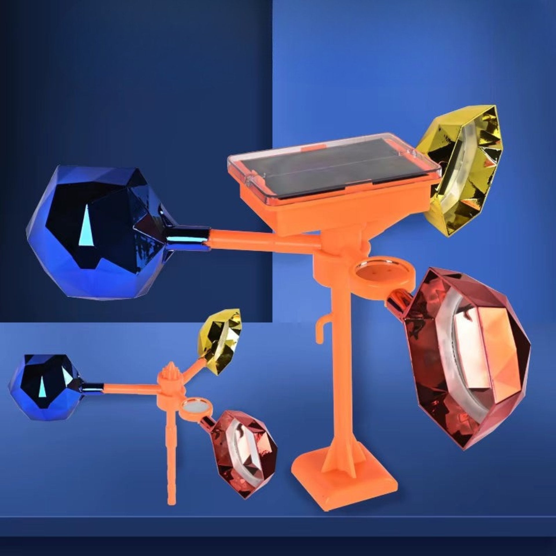 Set Orchard-Friendly, Waterproof Bird Reflecting Device, Solar-Powered, 360° Rotation