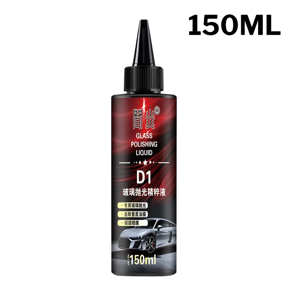 150Ml Glass Polishing Paste High Gloss Oil Film Remover for Auto Windshield Home Windows Safe Formula Long Lasting Shine Cleaner