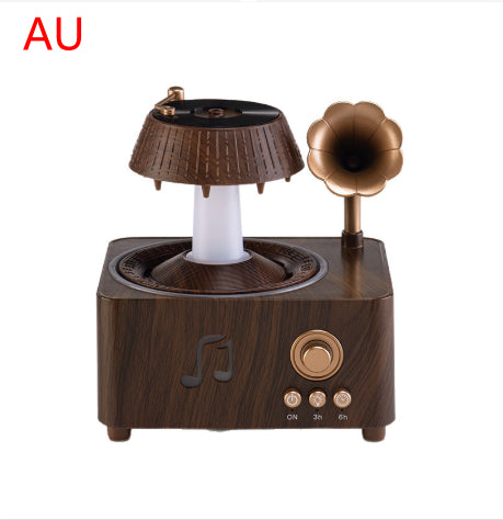 Retro Disc Aromatherapy Diffuser with Rotating Raindrops