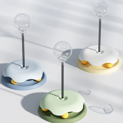 2-in-1 Cat Toy with Food Bowl - Interactive Ball