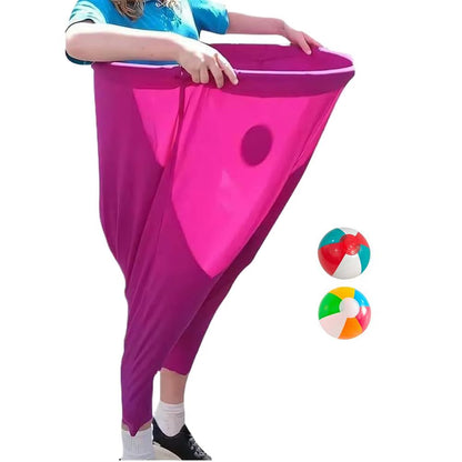 Granny Pants Party Rush Yard Game the Ultimate Backyard Party Game Funny Games Parent Child Pitching Game Props Toys with Balls