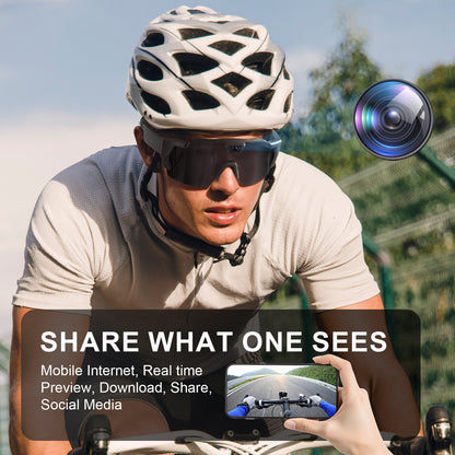 AI Smart Riding Glasses – HD Camera & Bluetooth