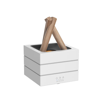 Flame Effect Humidifier - Aromatherapy Diffuser with Flame Effect &amp; LED Lighting