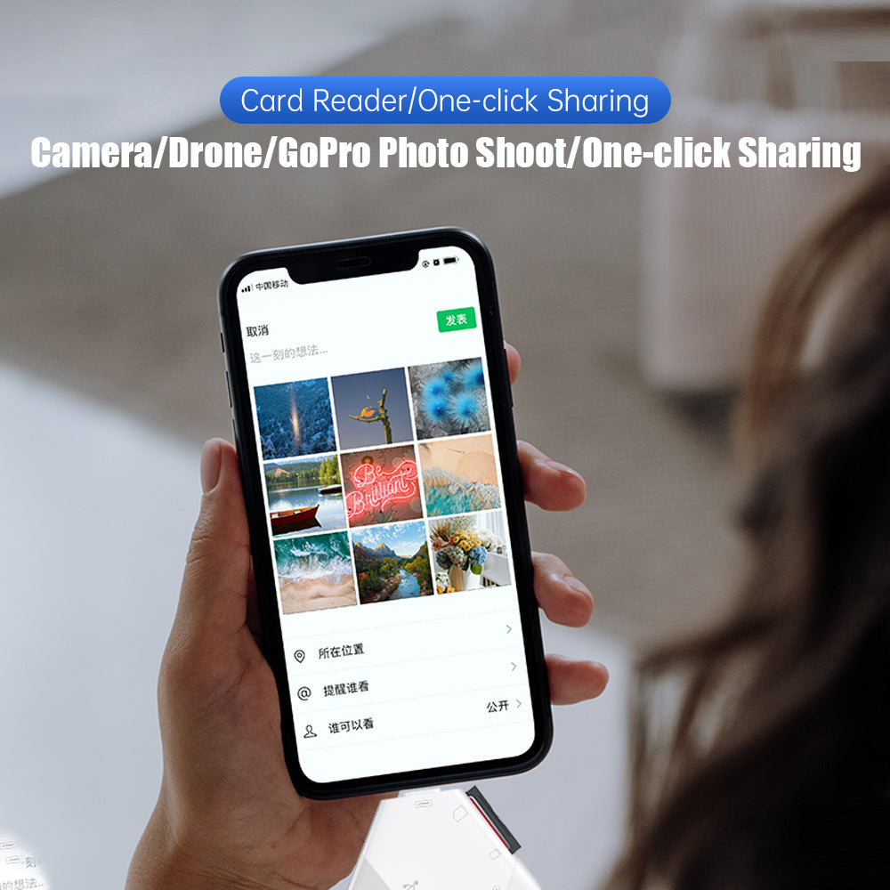 3-in-1 Magnetic USB Card Reader - SD &amp; TF Cards