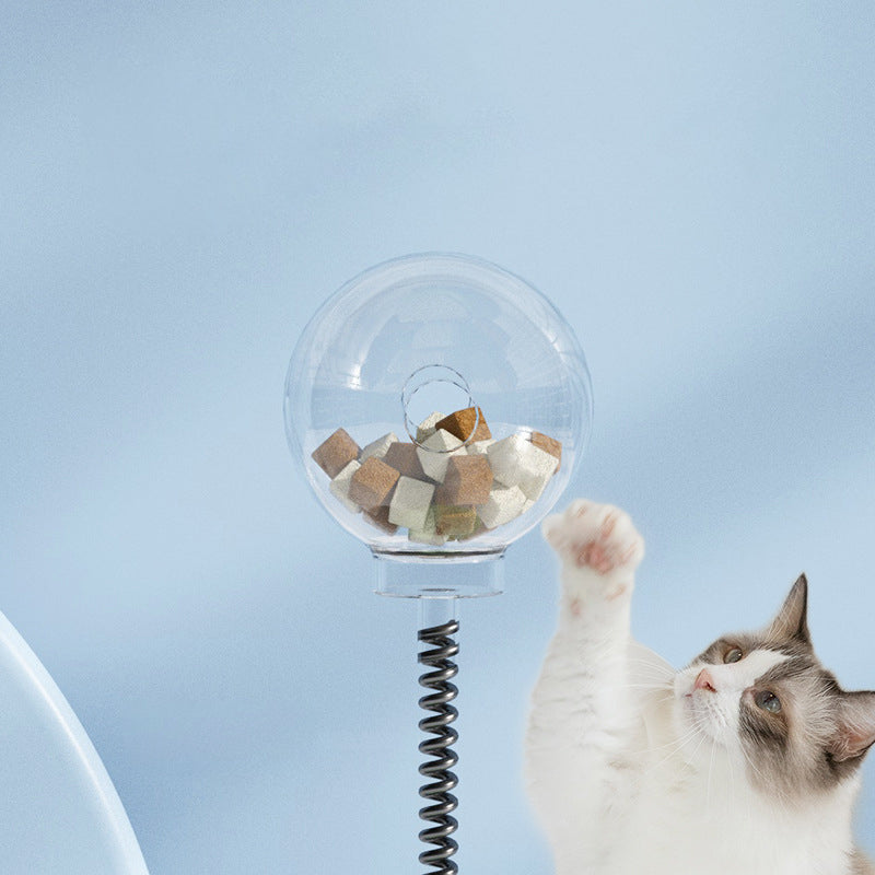 2-in-1 Cat Toy with Food Bowl - Interactive Ball