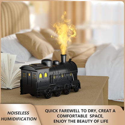 Retro Train Humidifier with LED &amp; Remote Control