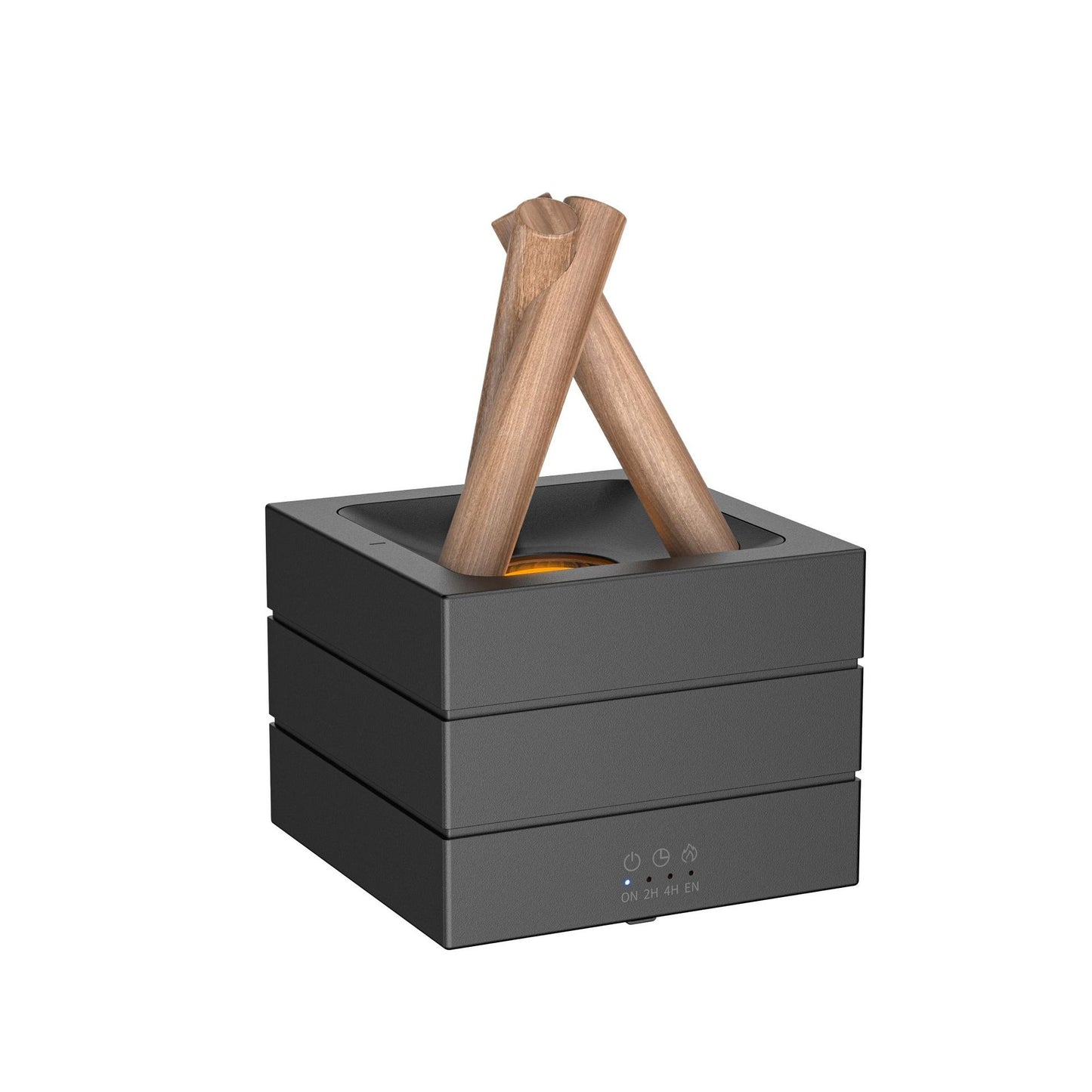 Flame Effect Humidifier - Aromatherapy Diffuser with Flame Effect &amp; LED Lighting