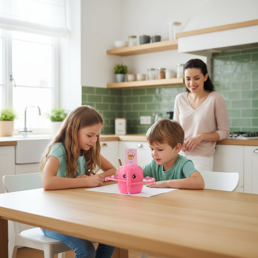 Robot Drawing Machine Smart Drawing Robot Automatic Early Educational 2400Mah Art Enlightenment for Children Aged 5 and Above