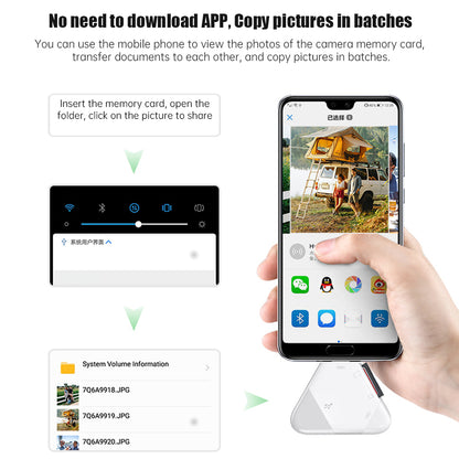 3-in-1 Magnetic USB Card Reader - SD &amp; TF Cards