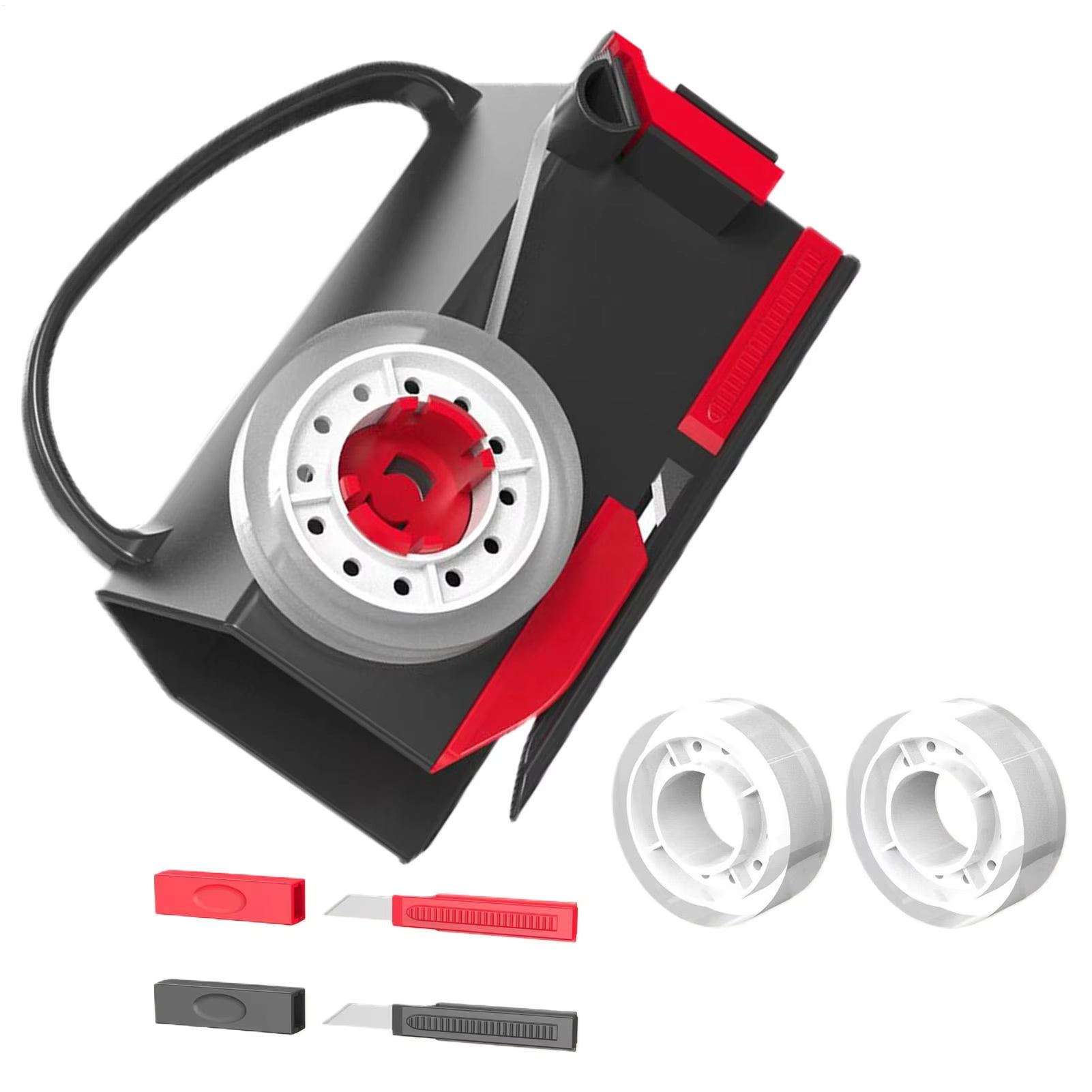 Paper Roll Cutting Roll Paper Cutter with Handle Christmas Wrapping Gadget for Student Teacher Sticker Package Film Mail