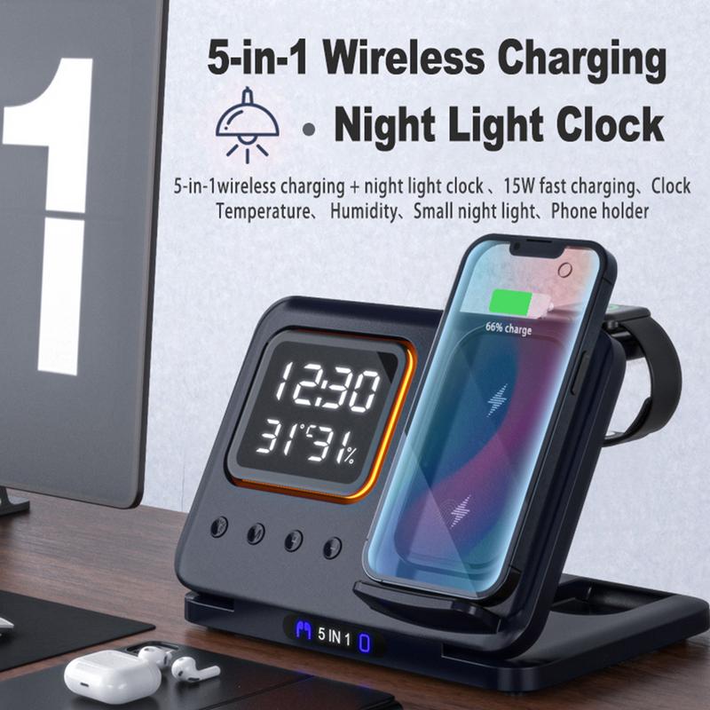 15W Wireless Chargers Stand 5 In 1
