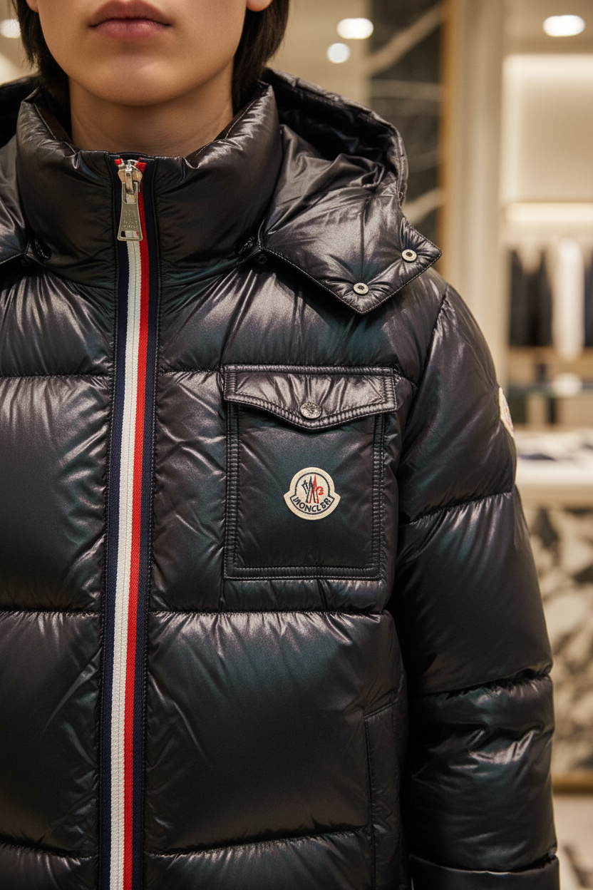 Close-up ritsluiting detail