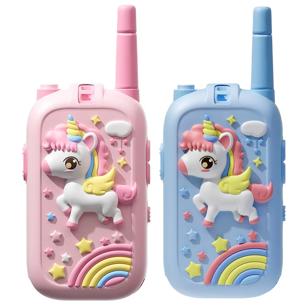 Video Walkie Talkies for Kids 2 Pack Rechargeable Toddler Toys for Indoor Camping Travel Birthday Gfits for Kids Ages 3-12