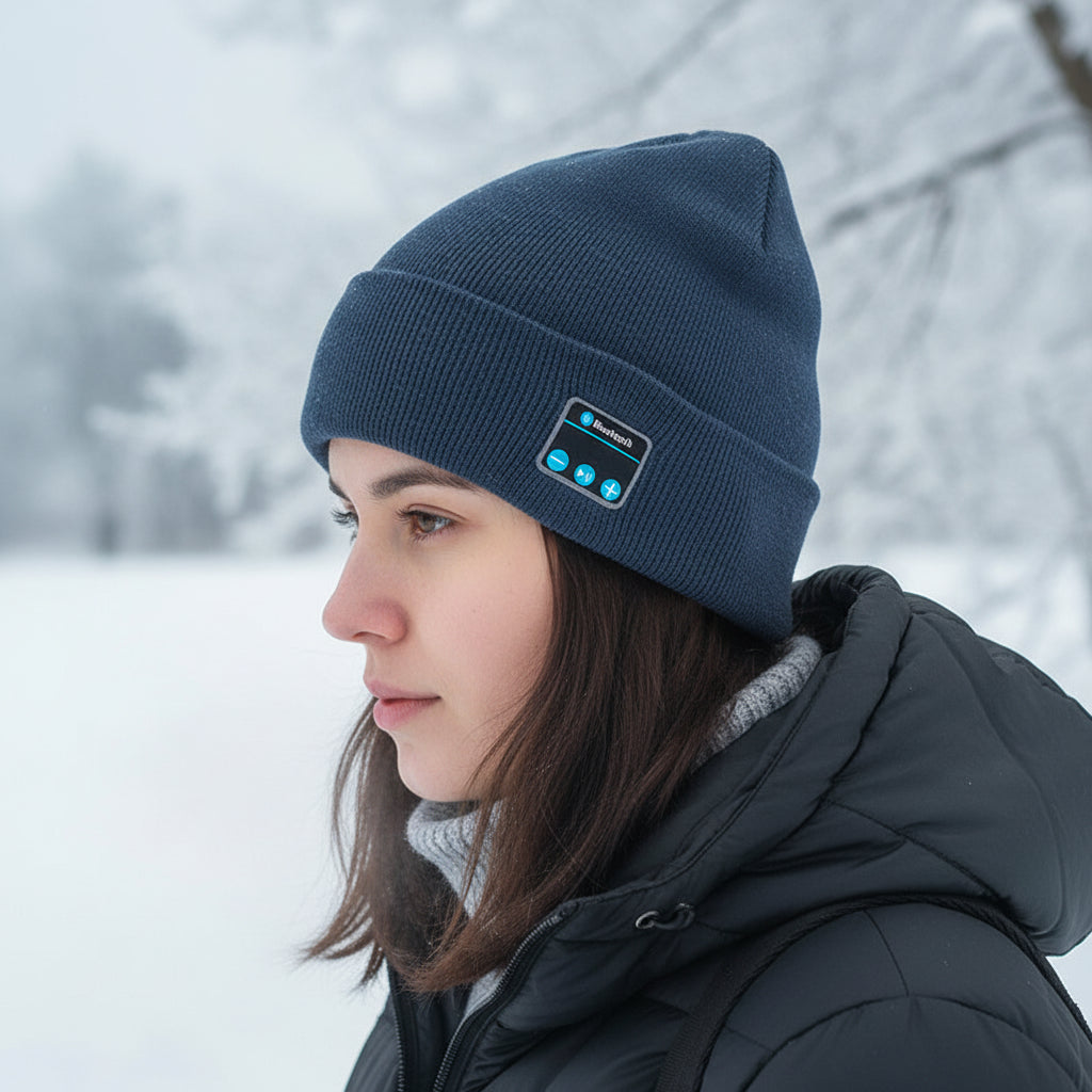 Gorro con Bluetooth Music Hat - Gorro con auriculares inalámbricos