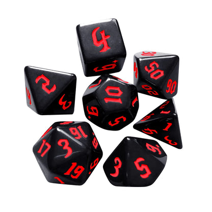 7Pcs/Set Electronic Luminous LED DND Dice Set Multiple Sided Dice for Adults Board Game Party Entertainment Toys