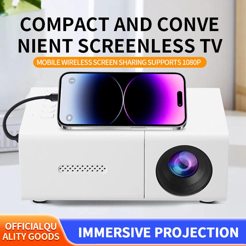 Mini Portable Home Projector - Bioscoop Ervaring Overal