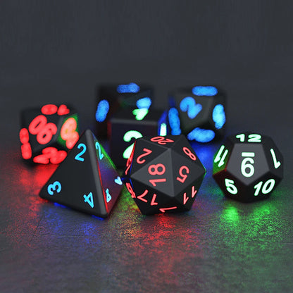 7Pcs/Set Electronic Luminous LED DND Dice Set Multiple Sided Dice for Adults Board Game Party Entertainment Toys
