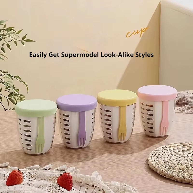 New Portable Plastic Fruit Box Fresh-Keeping Box Sealed Storage Box for Refrigerator