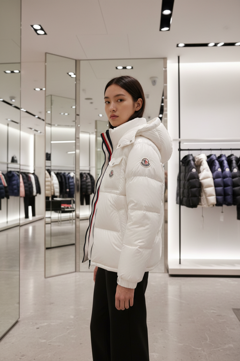 Vrouwelijk model - zijaanzicht